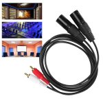 2RCA-zu-2XLR-Lautsprecher-Canon-Kabel-Audio-Balance-Kabel, 0.5m, 1m, 1.5m, 3m – Bild 5