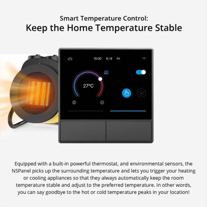 Sonoff NSPanel WiFi Smart Scene Switch Thermostat Temperatur All-in-One-Steuerung Touchscreen, EU Plug, US Plug – Bild 11