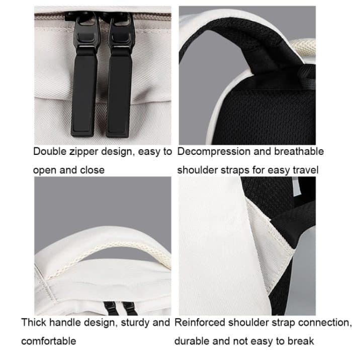 SJ13 13-15,4 Zoll großer wasserdichter, verschleißfester Laptop-Rucksack – Bild 6