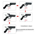 Für Oculus Quest 2 VR Controller 1 Paar stabiler Schießgriffhalter, Black – Bild 4