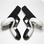 Für Oculus Quest 2 VR Controller 1 Paar stabiler Schießgriffhalter, Black – Bild 5