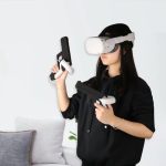 Für Oculus Quest 2 VR Controller 1 Paar stabiler Schießgriffhalter, Black – Bild 6
