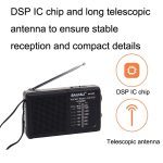 BAIJIALI BJL228 Retro tragbares Zweiband-FM-AM-Radio mit eingebautem Lautsprecher, BJL228 White, BJL228 Black – Bild 4