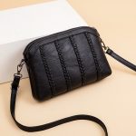 XY1101 Multifunktionale doppellagige Damen-Handtasche, gewebt, Telefon, Einzel-Umhängetasche