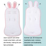 Kinderwagenkissen Kinderwagen Wattepad Baby Sicherheitssitz Warmes Kissen, Rabbit Cushion, Rabbit Cooling Mat – Bild 2