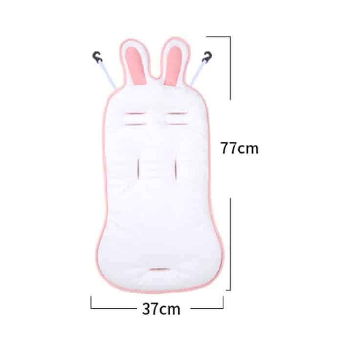 Kinderwagenkissen Kinderwagen Wattepad Baby Sicherheitssitz Warmes Kissen, Rabbit Cushion, Rabbit Cooling Mat – Bild 3