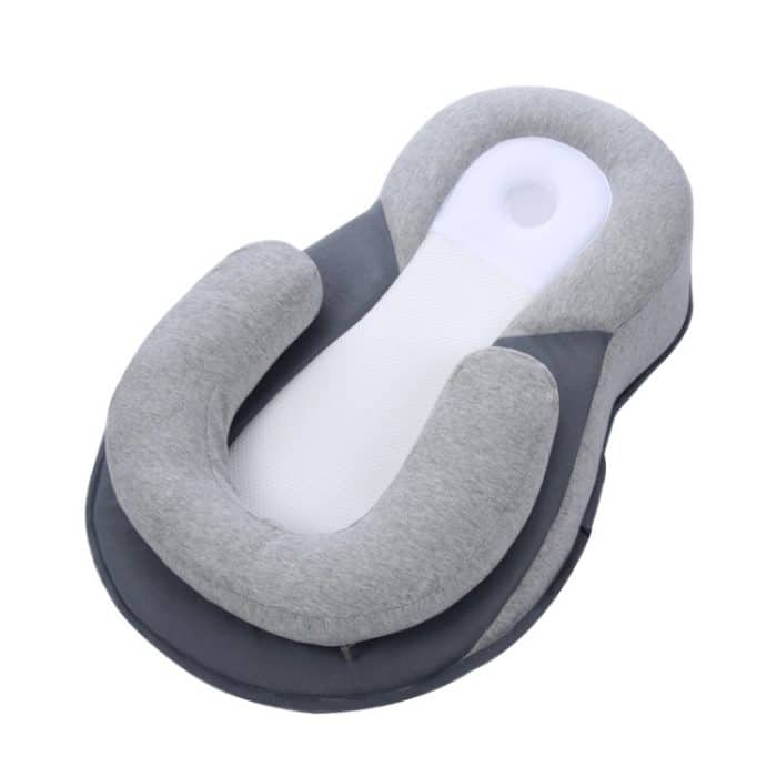 Baby-Stillkissen, liegend, fütterndes Baby, Anti-Spuck-Milch-Steigungsunterlage, Pillow Gray – Bild 2
