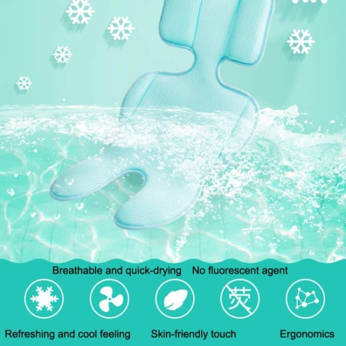 3D-Babywagenmatte Four Seasons Universal Baby-Esszimmerstuhlmatte, Pink, Blue – Bild 6