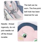 Kinderwagenkissen aus Baumwolle für vier Jahreszeiten, Allzweck-Esszimmerstuhlmatte, Little Penguin, Norwegian Bird, Pink Piglet – Bild 4