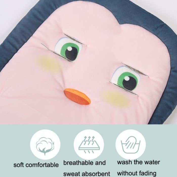 Kinderwagenkissen aus Baumwolle für vier Jahreszeiten, Allzweck-Esszimmerstuhlmatte, Little Penguin, Norwegian Bird, Pink Piglet – Bild 6