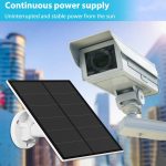 5W monokristallines Silizium-Außenkamera-Solarpanel unterstützt USB&Type-C/USB-C-Schnittstelle – Bild 7