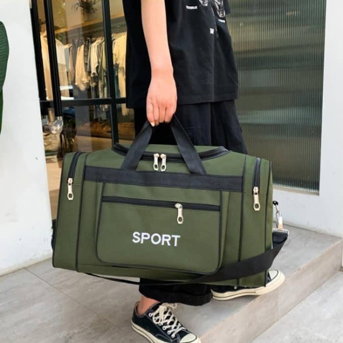 LXZ173 Tragbare Reise-Aufbewahrungstasche für die Schulter mit großem Fassungsvermögen, LXZ173 Green, LXZ173 Black – Bild 7