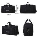 LXZ173 Tragbare Reise-Aufbewahrungstasche für die Schulter mit großem Fassungsvermögen, LXZ173 Green, LXZ173 Black – Bild 2