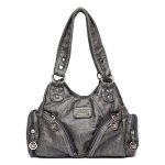 Retro-Motorradtasche aus weichem Leder, diagonale Umhängetasche für Damen