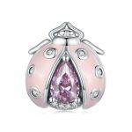 Sterling Silber S925 Marienkäfer Insekt Armband Perlen Accessoires