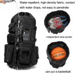 Ozuko 9573 Multifunktionaler Sport-Basketball-Rucksack, wasserdichter Outdoor-Herrenrucksack – Bild 7
