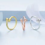 Sterling Silber S925 Warm Hug offener verstellbarer Ring – Bild 2