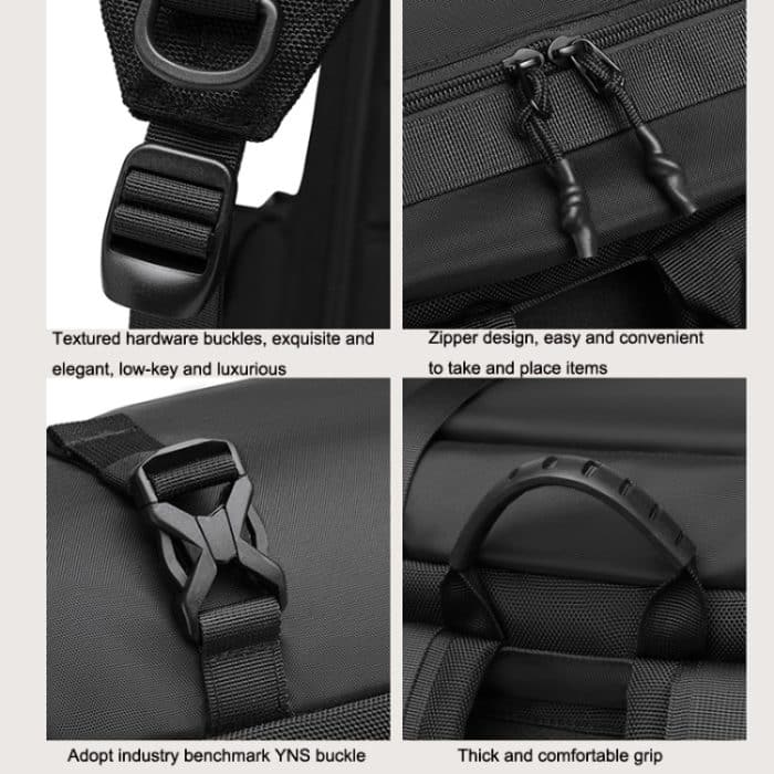 Ozuko 9631 Wasserdichter Outdoor-Rucksack, große Kapazität, Reise-Baseballtasche – Bild 4