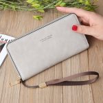 Scrub Long Wallet Lady Wallet Handtasche Reißverschluss Geldbörse