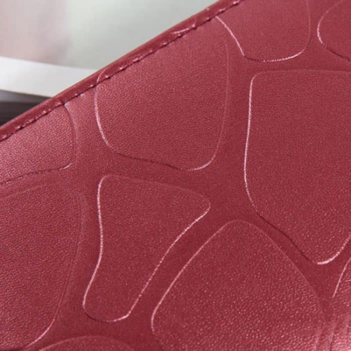 Große Steingeldbörse mit Reißverschluss für Damen, lange Geldbörse – Bild 6