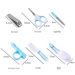 JR-6001 6-in-1 Babypflege-Reinigungsset, Nagelschere-Kombinationsset, Two-color Pink, Two-color Blue, Blue, Pink – Bild 3