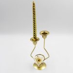 Schmiedeeiserner doppelköpfiger Kerzenhalter für Party, Hochzeit, Tischdekoration, Kerzenständer, Silk, Iron – Bild 6