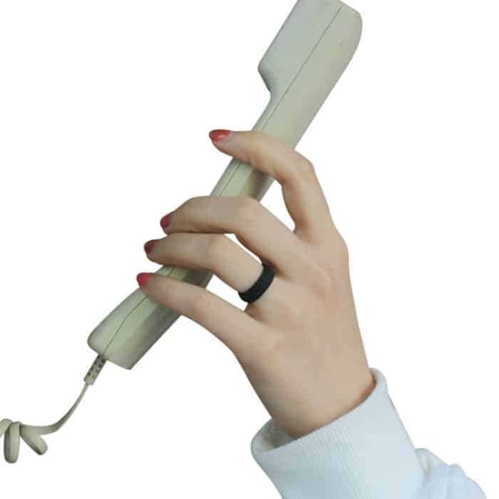 SH100 5,7 mm breiter Silikonring, glitzernder Paarring – Bild 4