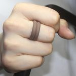 SiR053 V-förmiger Silikonring mit gerilltem Rand, Outdoor-Sport-Paarring – Bild 4