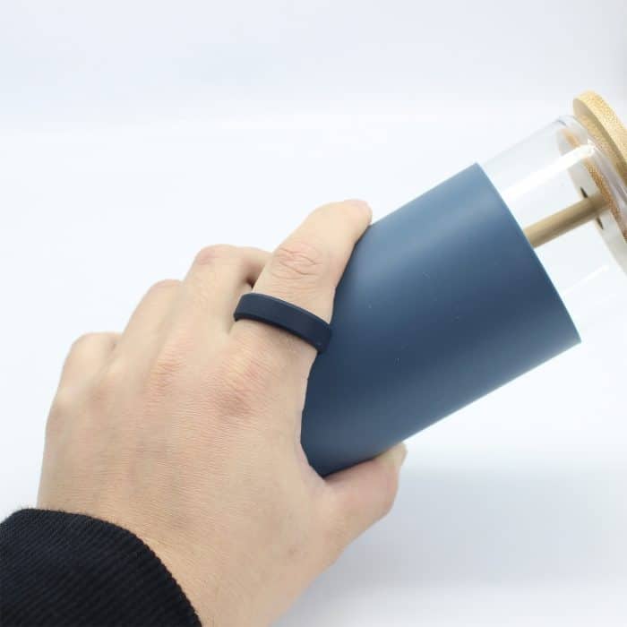 SIR062 Sportring aus Silikon mit breiter Abschrägung, 8 mm – Bild 6