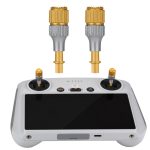 Für DJI Mini 3 Pro RCSTQ Aluminiumlegierung Zweifarbiger Teleskop-Joystick mit Bildschirm-Fernbedienung Daumen-Bedienstange, For DJI Mini 3 Pro Two-color