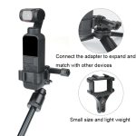 RCSTQ für DJI Pocket 2 Erweiterungsadapterhalter Kamera Festanschlusszubehör, Black, Bracket+Adapter – Bild 5