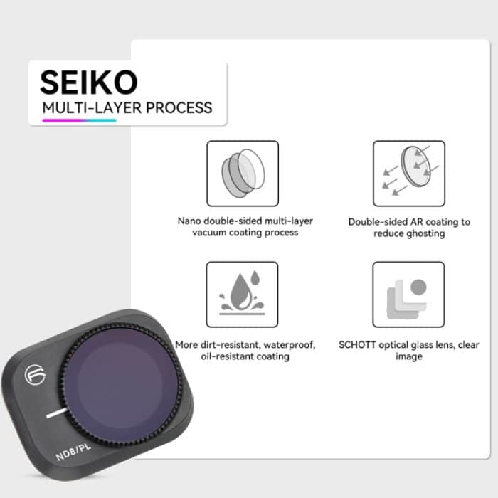 Für DJI Mini 3 Pro RCSTQ PL Filter Drohnenzubehör, ND8/PL, ND16/PL, ND32/PL, ND64/PL, 4 In 1 ND/PL 8/16/32/64, 6 In 1 UV+CPL+ND/PL 8/16/32/64 – Bild 3