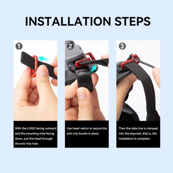 Für DJI AVATA Goggles 2 RCSTQ Aluminiumlegierung Anti-Fall-Draht-Befestigungsteile – Bild 9