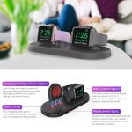 Für Apple Watch/Kopfhörer AhaStyle PT116 Universal-Ständer aus Kunststoff mit doppelter Ladestation – Bild 2
