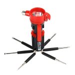 Multifunktionaler Auto-Sicherheitshammer mit Schraubendreher-Taschenlampe, 8 in 1 with Safety Hammer