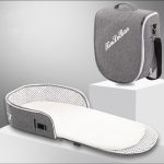 706 Rucksack Tragbares bewegliches Kinderbett Multifunktionales faltbares Babybett, Gray, Pink, Sky Blue, Dark Khaki, Gray+Sunshade, Pink+Sunshade, Sky Blue+Sunshade, Deep Khaki+Sunshade