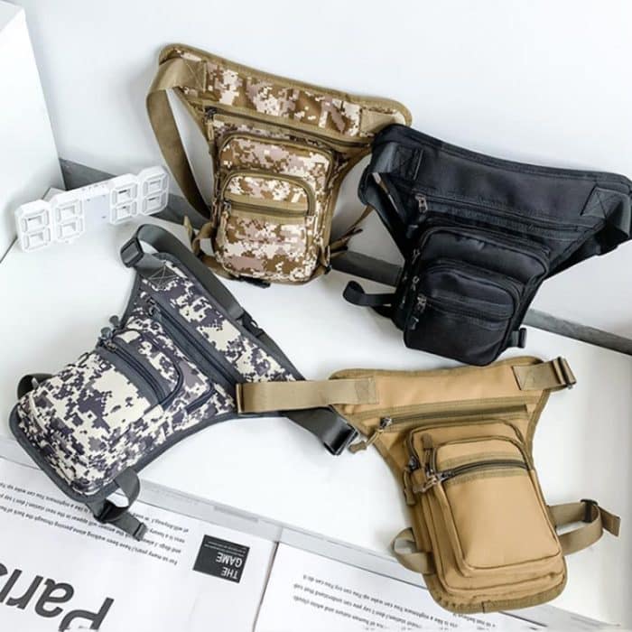 Outdoor Motorrad Reiten Taille und Bein Tasche Mann Multi-Fach Hüfttasche – Bild 2