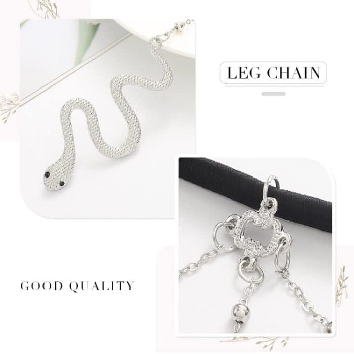 Layered Oberschenkelkette Damen Körperkette – Bild 4