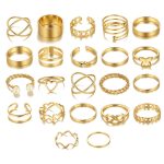 22 Stück/Set offener Ring mit Herz-Schmetterlingsgelenk – Bild 4