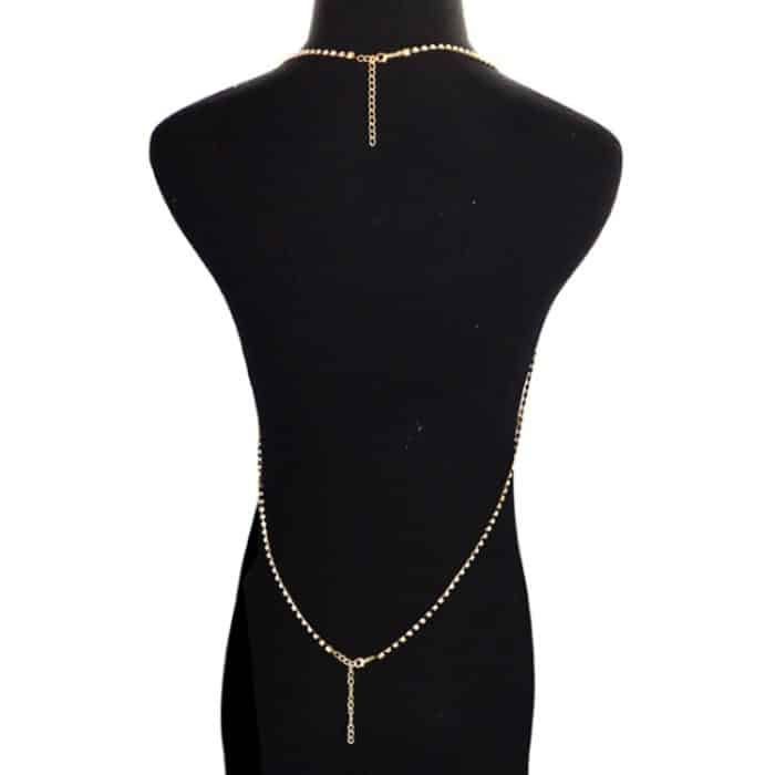 Sexy glitzernde Strass-Neckholder-Halskette, Bikini-Strand-Körperkette – Bild 4