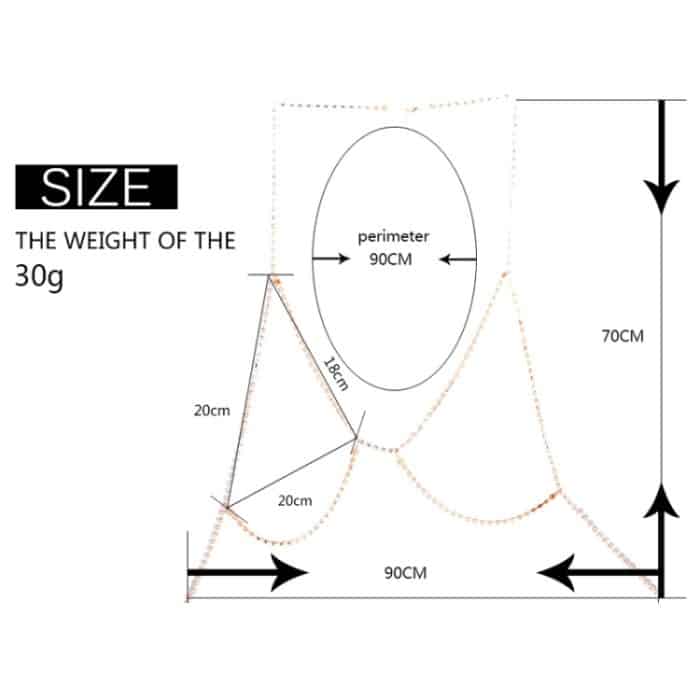 Sexy glitzernde Strass-Neckholder-Halskette, Bikini-Strand-Körperkette – Bild 5