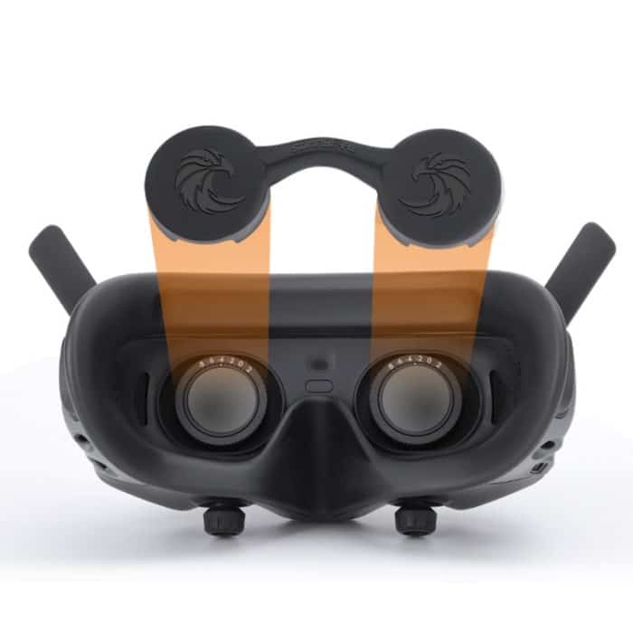 Für DJI Goggles 2 Sunnylife AT-BHT565 Staubdichte Objektivschutzhülle VR-Brille Silikonhülle, AT-BHT565 Black – Bild 1