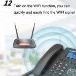 P03 4G+VOIP Dual Mode Wireless Festnetz SIP Netzwerktelefon IP Enterprise Bürotelefon Drahtloses Festnetz – Bild 15