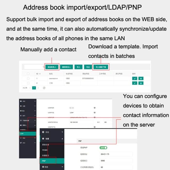S135 PSTN+SIP Dual Mode Aufnahme Smartphone 6 Möglichkeiten VOIP Netzwerk Telefon IP Telefon – Bild 9