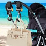 2 Stück Universal-Baby-Kinderwagen-Haken, Zubehör, 360-Grad-Klebehaken, Sticky Hooks(Pink), Sticky Hooks(Yellow), Sticky Hooks(Black) – Bild 8