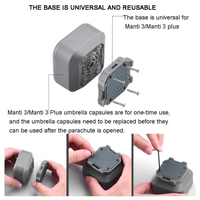 Fallschirm für DJI Mavic Air 2 / 2S / Mavic 3 Verbessern Sie die Sicherheit, Manti 3, Manti 3 Plus, Manti 3 Replacement Umbrella Cabin, Manti 3 Plus Replacement Umbrella Cabin – Bild 8