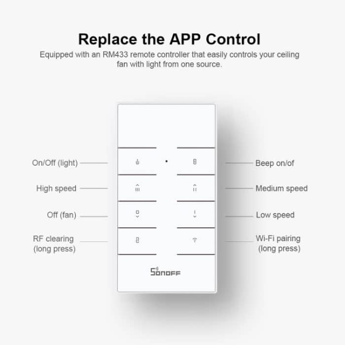 SONOFF APP Fernbedienung Smart Fan Lichtschalter Unterstützung Tmall Genie – Bild 11