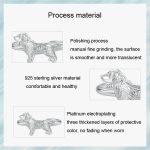 SCR952-E Ring aus S925-Sterlingsilber mit niedlichem kleinen Golden Retriever-Welpen – Bild 5