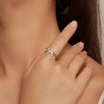 SCR952-E Ring aus S925-Sterlingsilber mit niedlichem kleinen Golden Retriever-Welpen – Bild 6