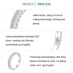 Doppelschichtiger Ring mit platiniertem Zirkon aus S925-Sterlingsilber – Bild 4